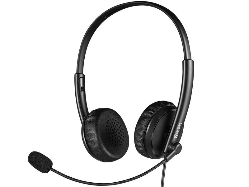 Sandberg Headphones Office With Microphone USB + Connector 3,5MM, Stereo Black