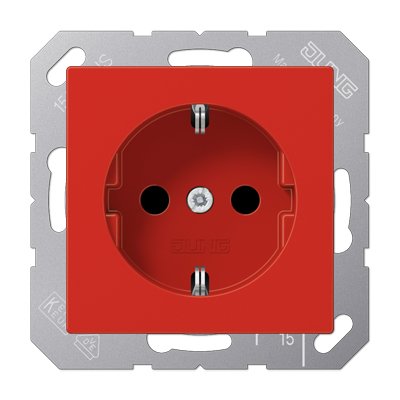 Jung A1520BFRT Schuko Socket Power Resistant a Roturas 16A 250V a Red — image 1