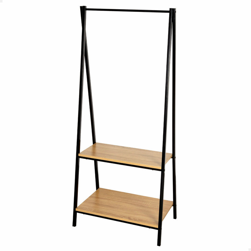 Coat rack with shelf Aktive Black Steel (Refurbished A)