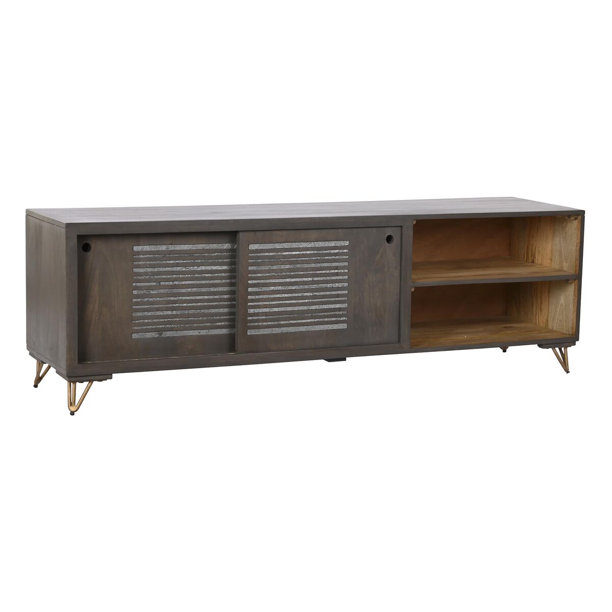 Dkd Home Decor Tv Furniture Dkd Home Decor Metal Brown Mango Wood 160 X 40 X 50 Cm