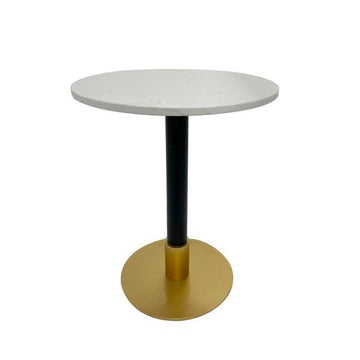 Side table DKD Home Decor White Black Golden 50 x 50 x 61 cm