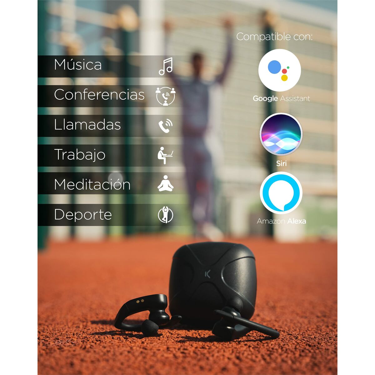 Ksix Sports Headphones Ksix Sport Buds 2 700 Mah