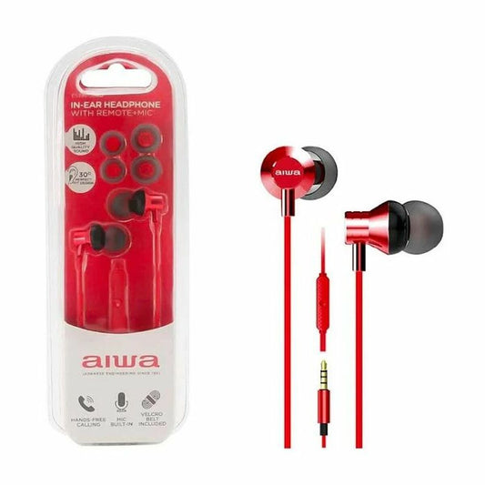 Aiwa Headphones Aiwa Estm50Rd Red