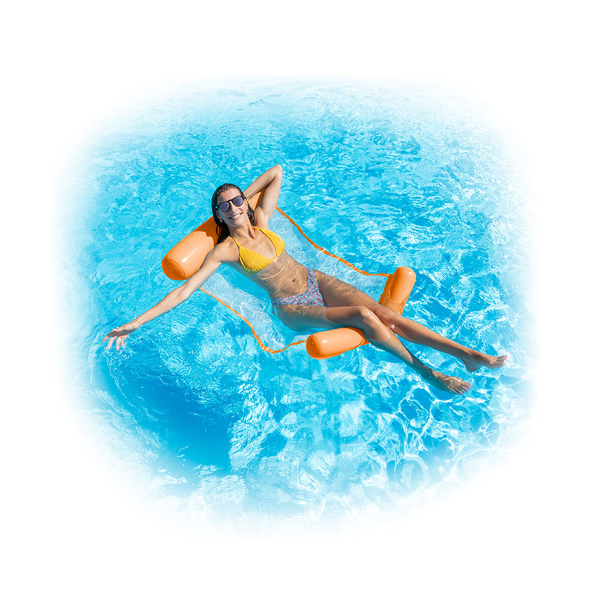 Innovagoods Single Floating Water Hammock For Swimming Pool Pulok Innovagoods