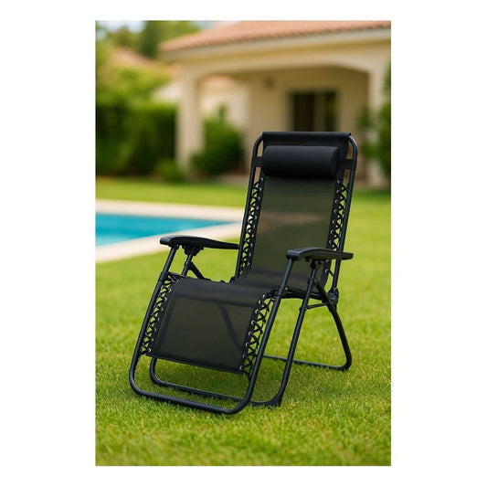 Folding Chair Marbueno Black 90 x 108 x 66 cm