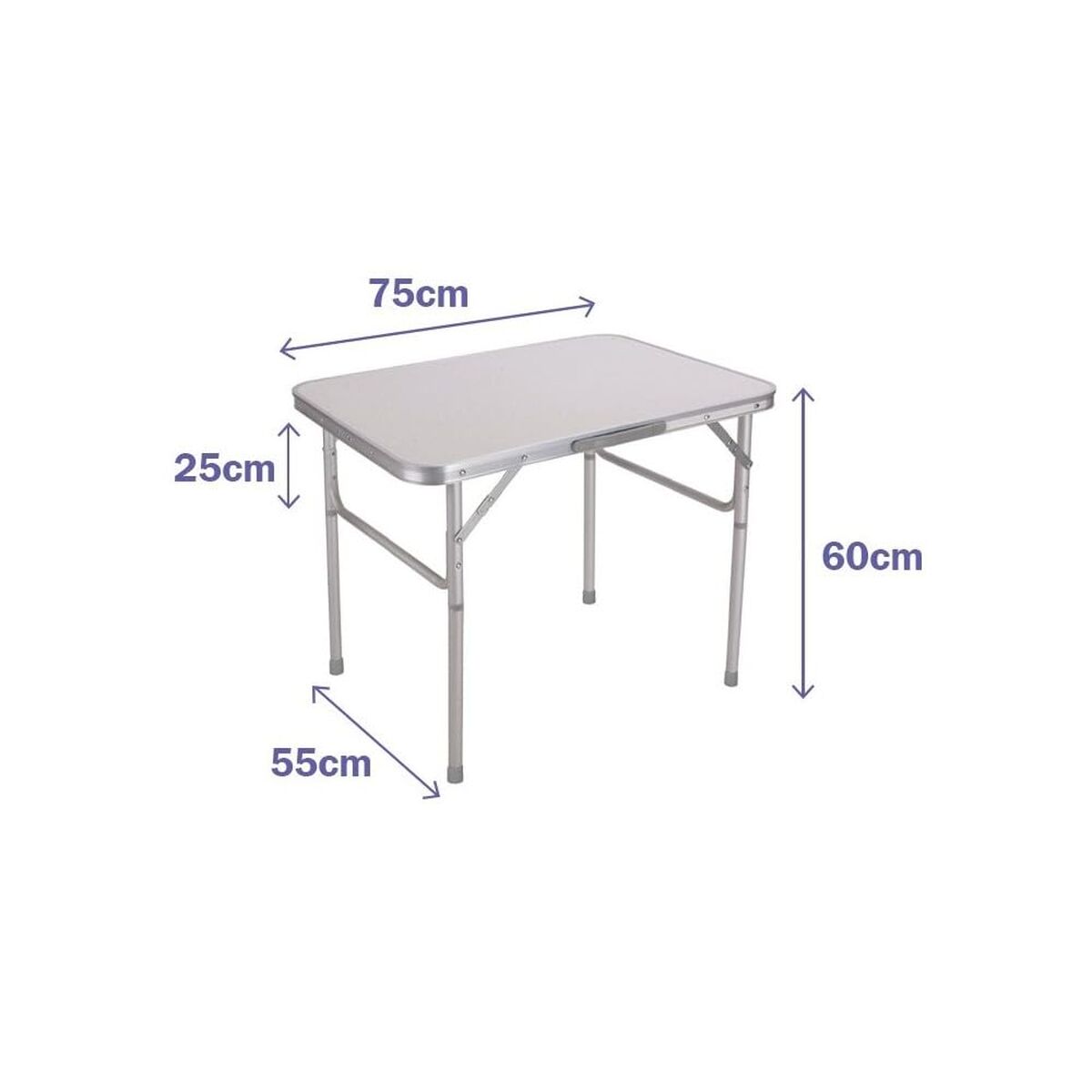 Folding Table Marbueno White 75 x 60 x 55 cm
