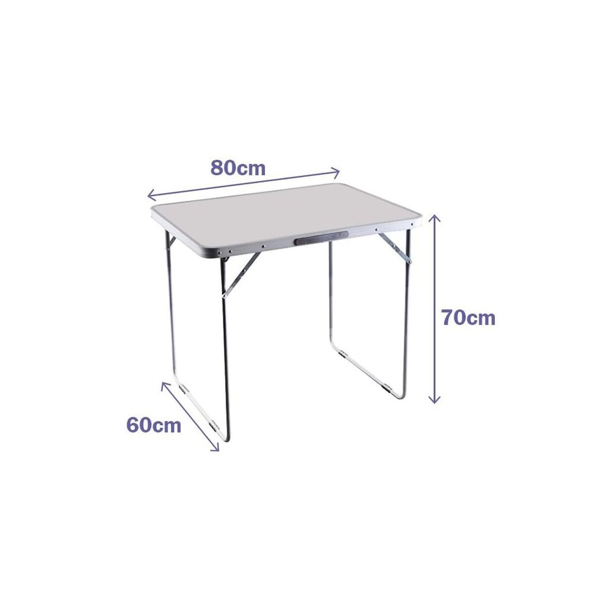 Folding Table Marbueno White 120 x 70 x 60 cm