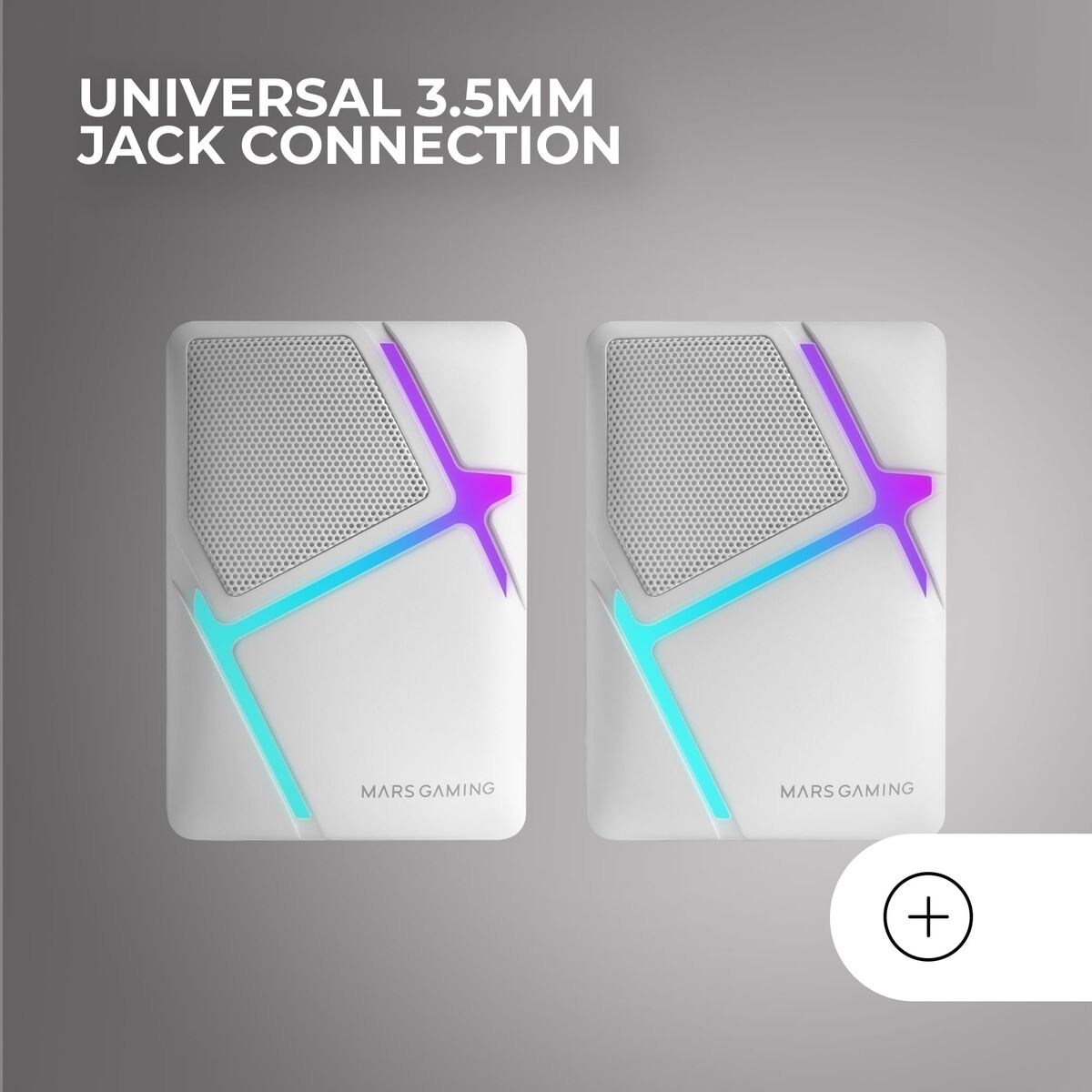 Mars Gaming Portable Bluetooth Speakers Mars Gaming Mshw White Black 4 W