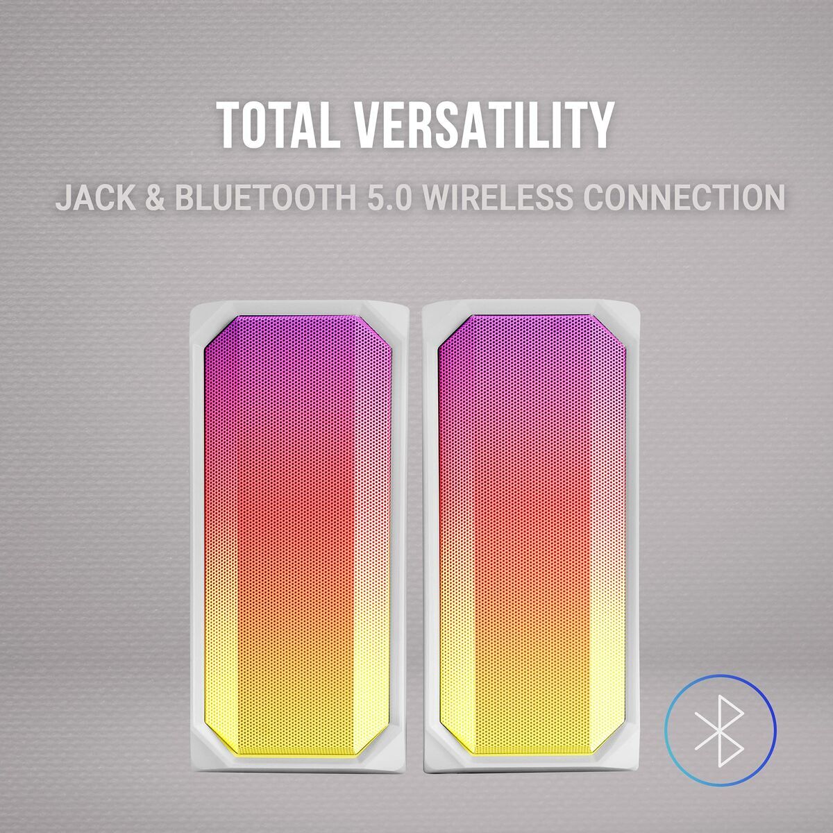 Mars Gaming Portable Bluetooth Speakers Mars Gaming Msrgbw White 15 W 4 W