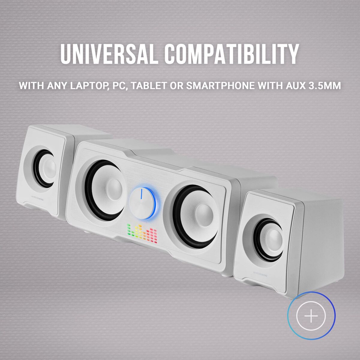 Mars Gaming Pc Speakers Mars Gaming Ms22 White 35 W 4 W