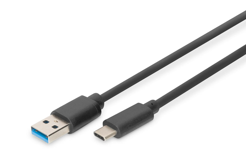 Digitus 1M, USB 3.0-C/USB 3.0-A USB Cable 3.2 Gen 1 (3.1 Gen 1) USB C USB a Black