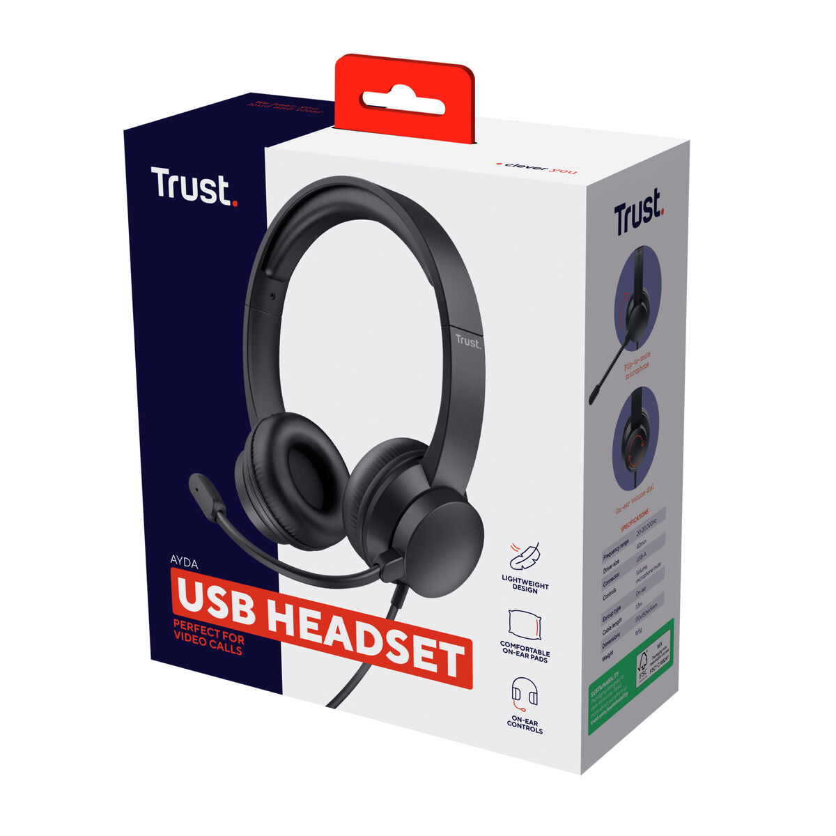Trust Headphones With Microphone Trust 25088 Black