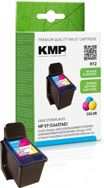 Kmp Cartridge HP C6657AE NR.57 Colour 500 S. H12 Recargado — image 1