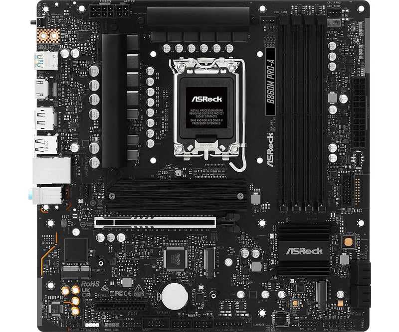 Asrock Motherboard B860M Pro-a 1851 MATX HDMI DP DDR5 90-MXBRR0-A0UAYZ