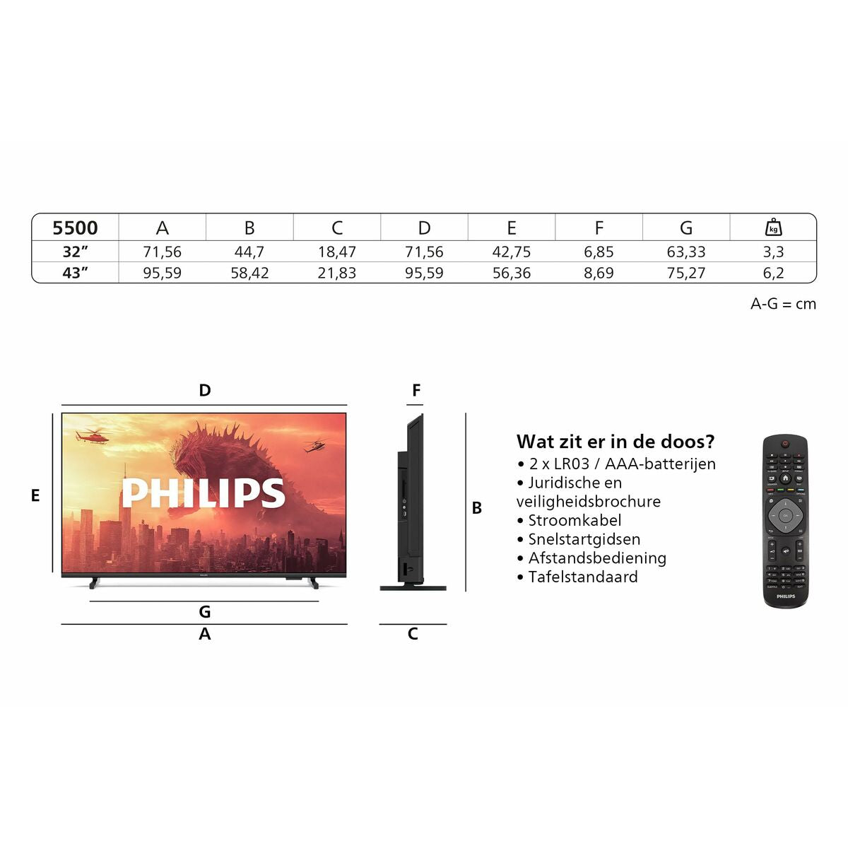 Television Philips 32PHS5500 HD 32" LED