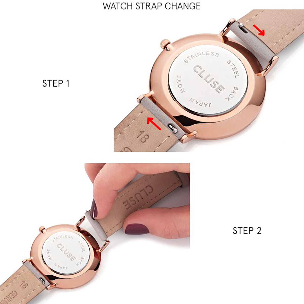 Cauny Watch Strap Cauny Cls004 Pink