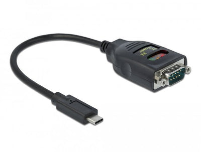 Delock Adapter USB Type-c a 1 X Seriell RS-232 DB9 With 15 Kv Esd Protection — image 1