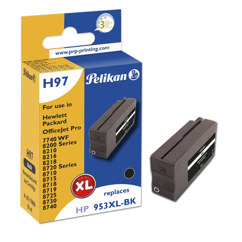 Pelikan Cartridge HP H97 L0S70AE HP953XL Black Remanufactured