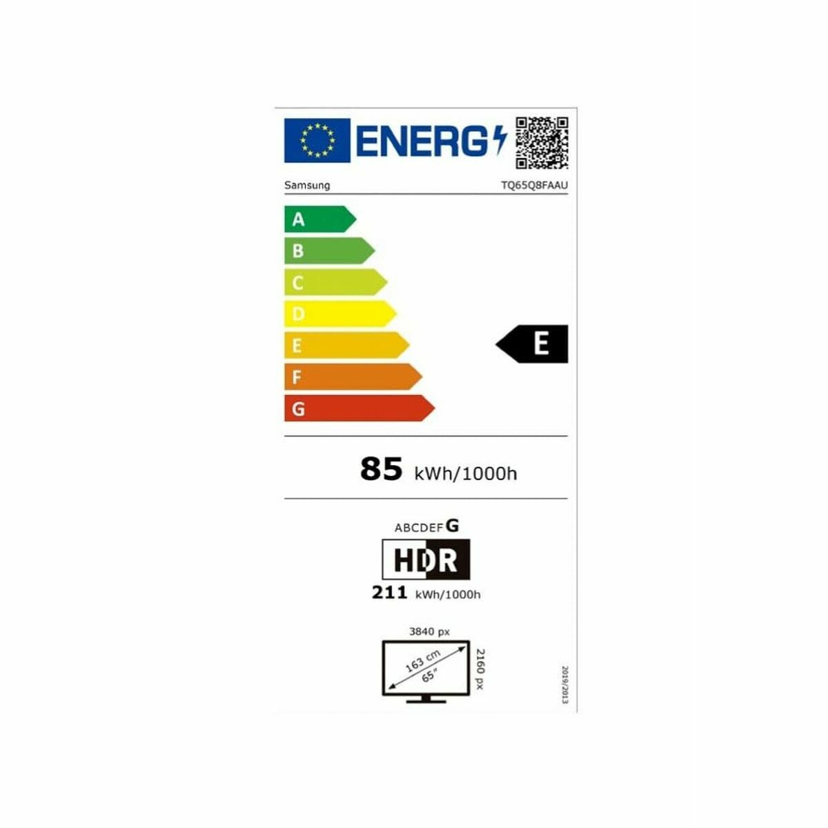 Samsung Smart Tv Samsung Tq65Q8Faauxxc 65" (65") 4K Ultra Hd (4K Ultra Hd) Hdr Qled (Hdr) (Qled)