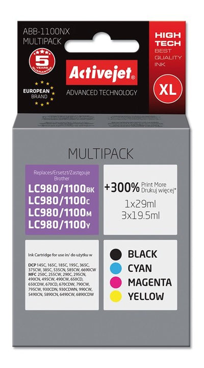 Activejet Ink ABB-1100NX Brother LC1100, LC980 — image 1