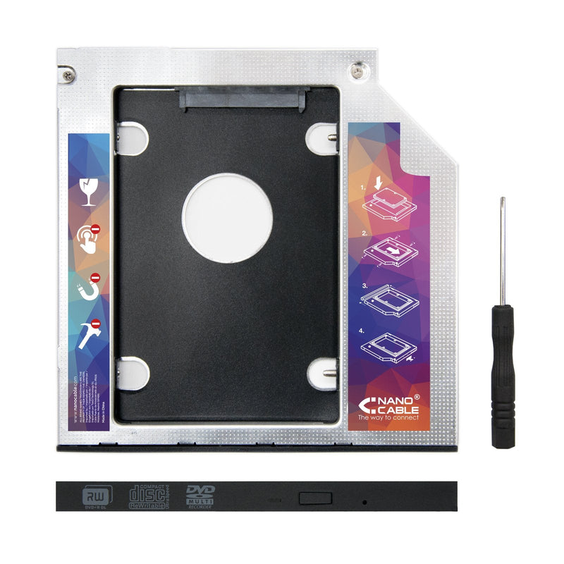 Nanocable Adapter Hard Drive 7.0MM Unit Optical 9.5MM Laptop