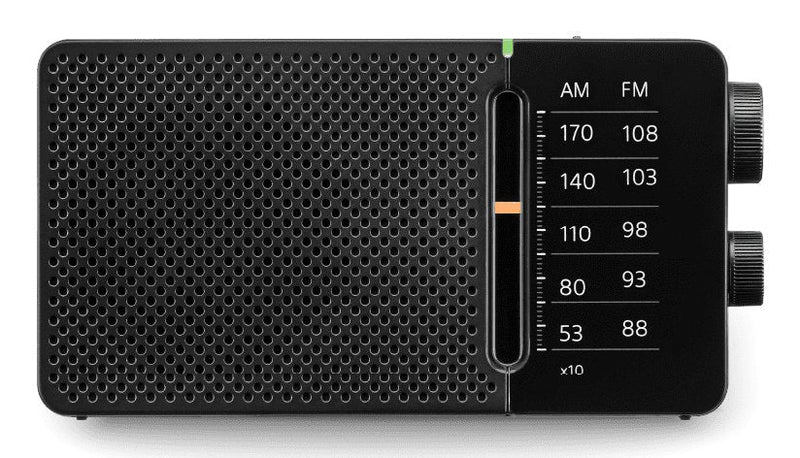 Sangean SR-36 Black Radio Fm/Am Speaker Integrado Antenna Telescópica Output Headphones