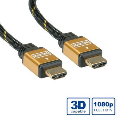 Roline Gold HDMI High Speed Cable With Ethernet, 7,5M — image 1