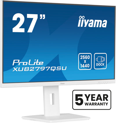Iiyama Monitor 27 XUB2797QSU-W2 16:9 HDMI + DP + 2x USB Lift — image 1