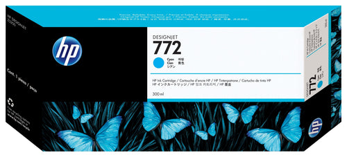 HP Genuine Ink 772 300ML Cyan Genuine Designjet HD Pro Mfp, Z5200, Z5200 Postscript, Z5400 Postscript Eprinter — image 1