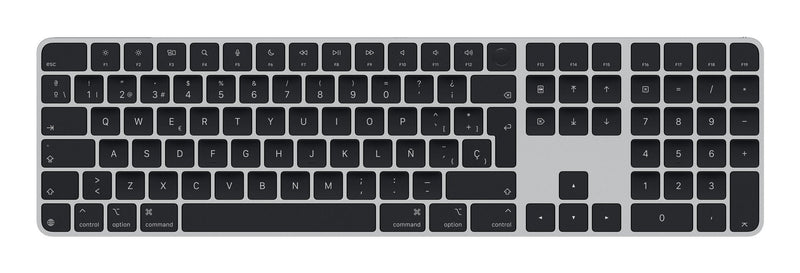 Apple Magic Teclado Con Touch Id Y Numeric Keypad For Mac Modelos Con Apple Silicone - Spanish - Negro Key