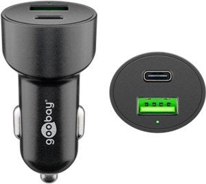 Goobay Fast Charger USB Double Automóvil USB-C Pd (entrega Energía) 39908