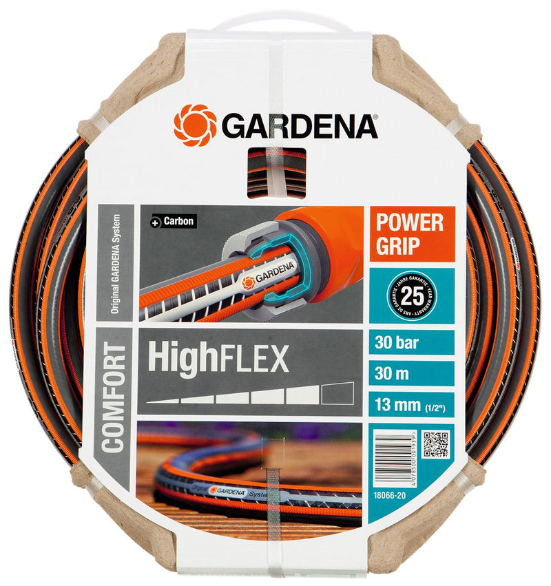 Gardena 18066-20 Hose Comfort Highflex 13MM (1/2 ) Grey / Orange 30 Metres
