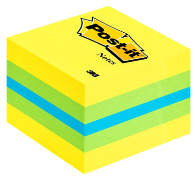 Post-it Mininotas Adhesivas Colours 51X51MM 400 Hojas/Block Colours Limon, Green Blue And Yellow — image 1