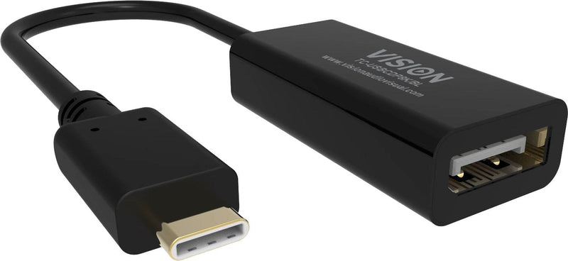 Vision Adapter Vídeo USB-C Male a DisplayPort Female 15CM Black Supports 8K60HZ (7680 X 4320)