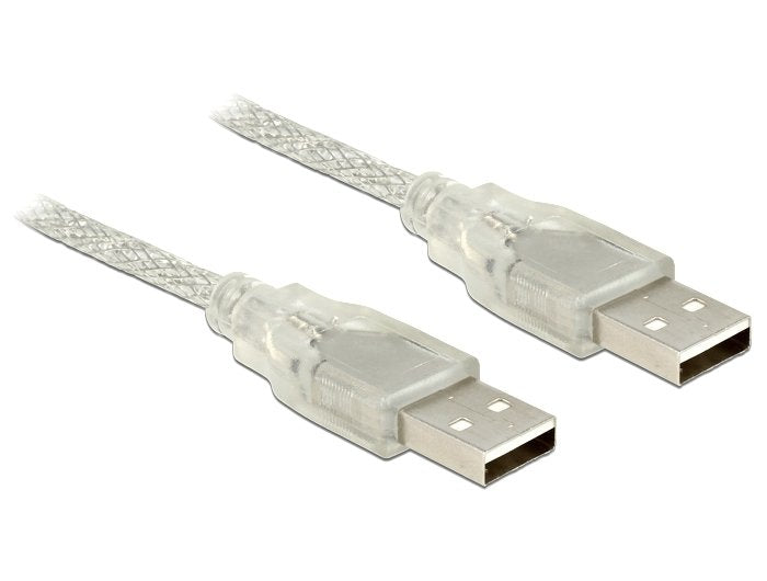 Delock 83891 USB Cable 2.0 Tipo-a Male USB 2.0 Tipo-a Male 5M Transparent