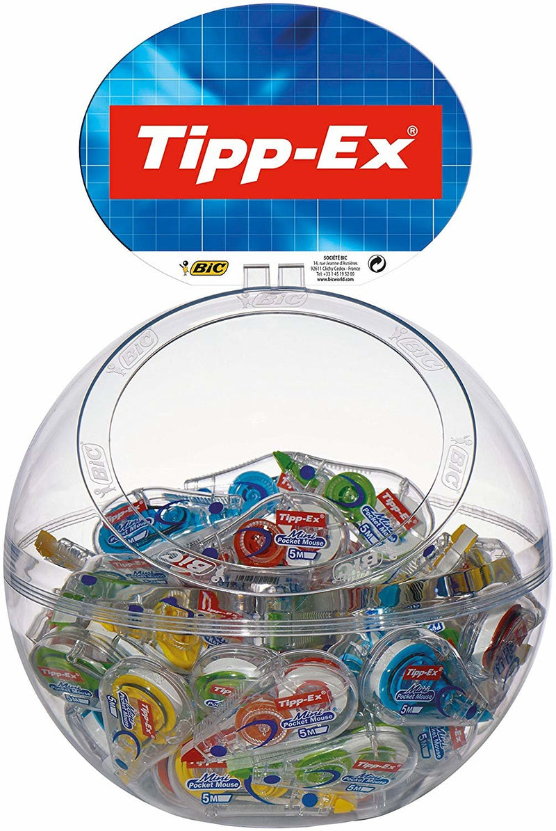 Tipp-ex Mini Pocket Mouse Fashion Expositor With 40 Cintas Correctoras 5MM X 6M - Resistant - Escritura Instan