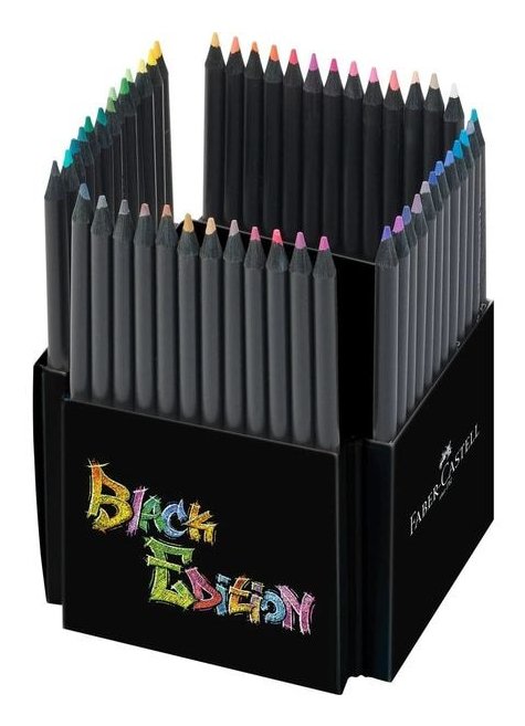 Faber-castell Black Edition Pack 50 Markers Punta Pincel - Ink a Base Colorantes Alimentarios - Colours — image 1