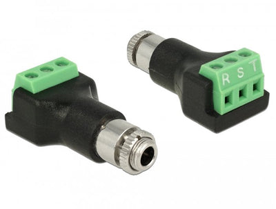 Delock Adapter Terminalblock Jack Stereo 3,5MM Female 3 Pin — image 1