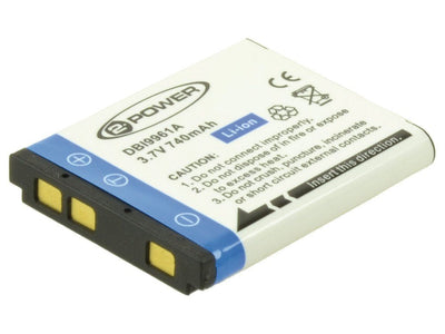 2-POWER Digital Camera Battery 3.7V 600MAH Pentax D-LI108 DBI9961A — image 1