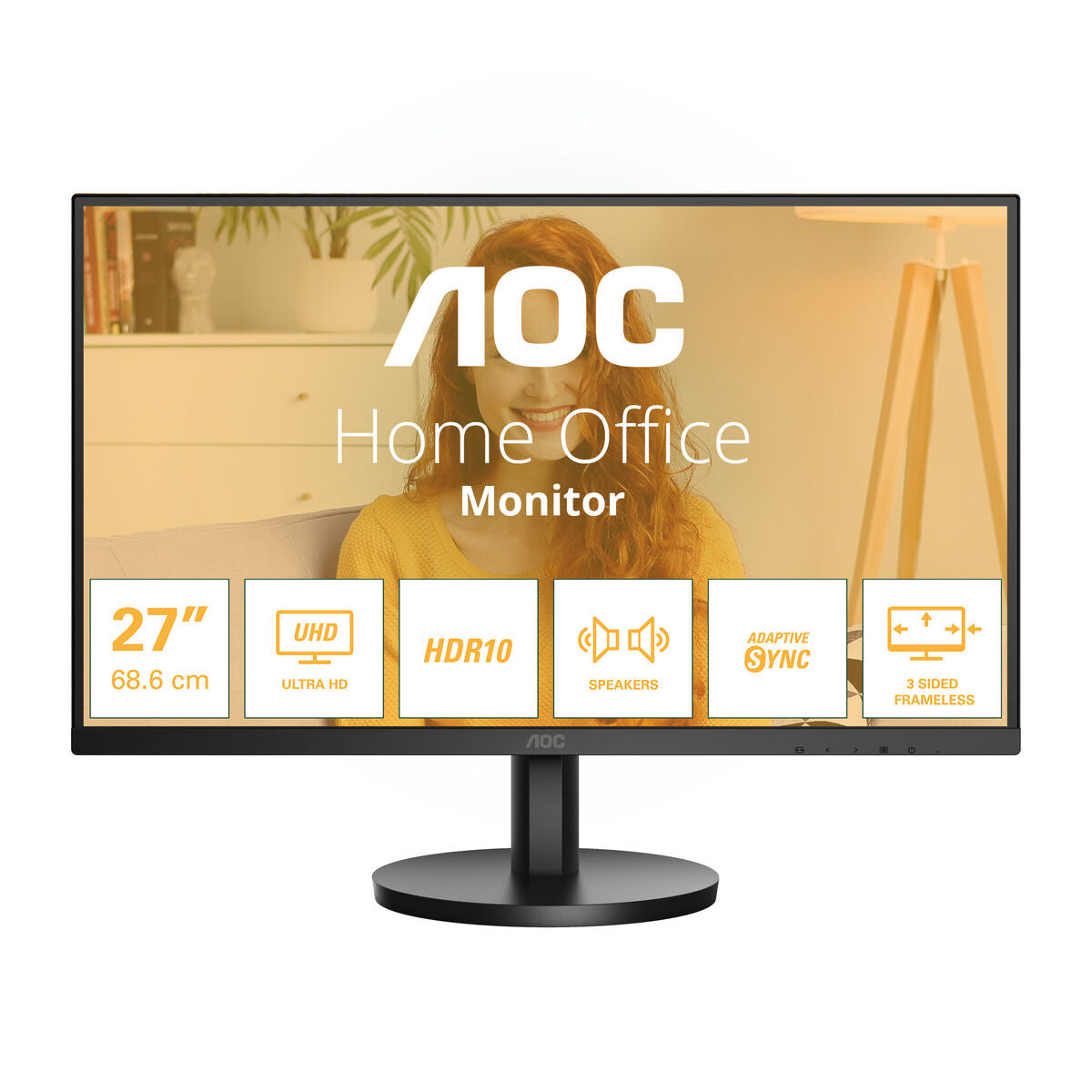 Aoc Gaming Monitor Aoc U27B3A 4K Ultra Hd 27"