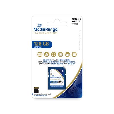 Mediarange SD Card 128GB Sdxc CL.10 UHS-1 — image 1