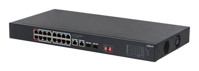 Switch Dahua S3220-16GT-190 Switch Type Unmanaged Rack Mounting Yes Form Factor Desktop 16XRJ-45 Ports RJ-45 P — image 1