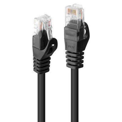 Lindy RJ-45/RJ-45 CAT.6 0.3M Network Cable 0,3M U/UTP (UTP) Black — image 1