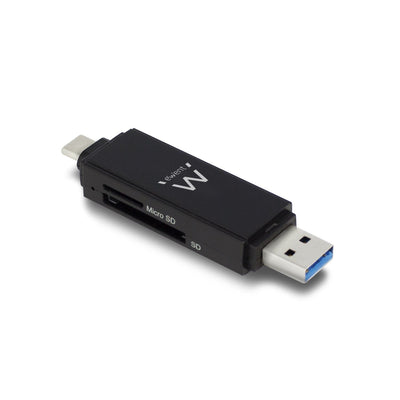 Ewent Card Reader External USB 3.0 Type-c / Type a (EW1075) Ewent EW1075, microSD (transflash),sd, Sdhc, Sdxc, — image 1