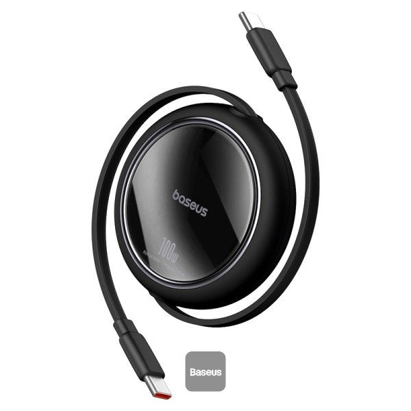 FREE2PULL Mini Charging USB Cable -c To USB-C 60W 1M Cluster Black
