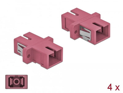 Delock 85995 Connector Fibre Optic Sc Female/Female — image 1