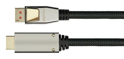 Python DisplayPort 1.4 An HDMI 2.0 Cable Nylong. Black 3M — image 1
