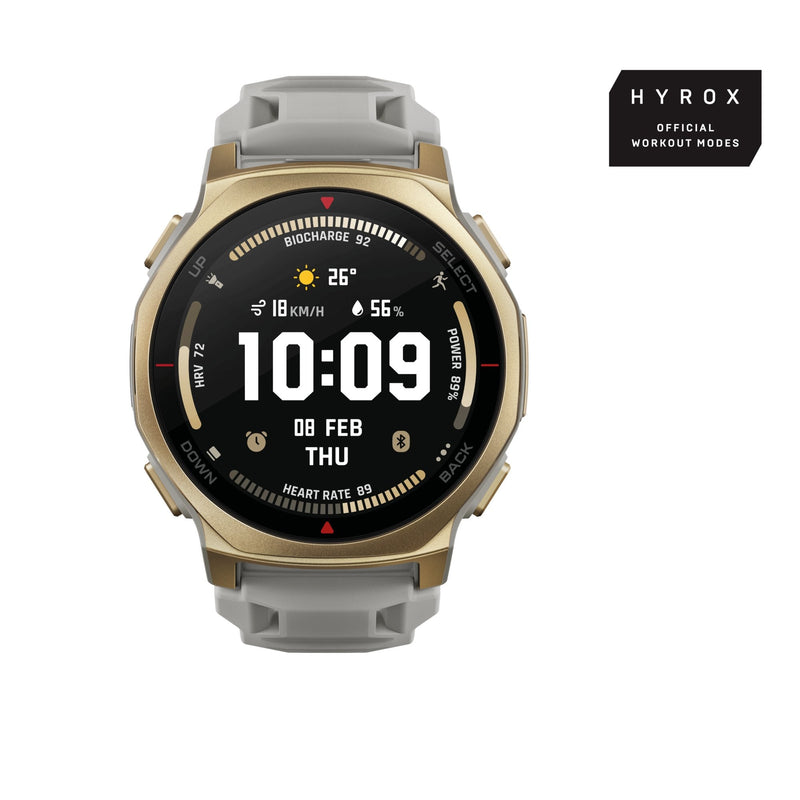 Amazfit T-rex 3 Pro 1.32 Amoled 44MM Digital 466 X 466 Pixels Screen Touchscreen Oro Wi-Fi GPS (satélite)