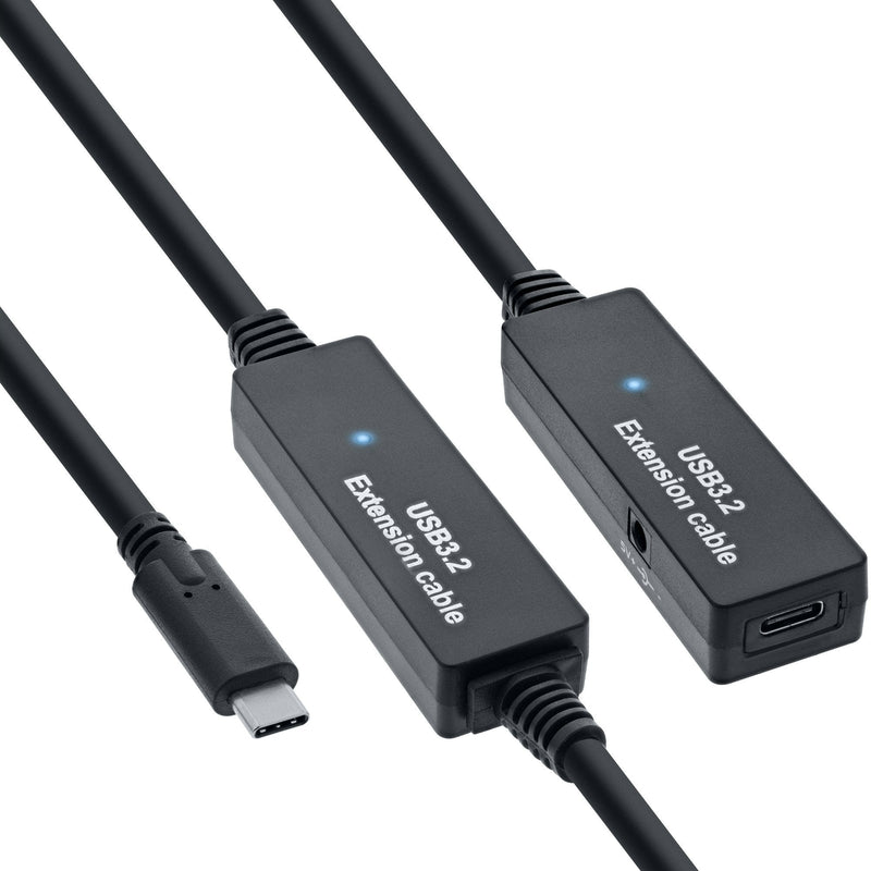 Inline® USB 3.2 GEN.1 Active Extension, USB-C Male a USB-C Female 10M