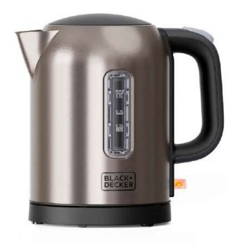 Black + Decker Pae Kettle Water BXKE2207E 1L Ace Inox Apag Auto ES9580120B — image 1